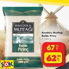 Anadolu Mutfağı Baldo Pirinç 1000 g