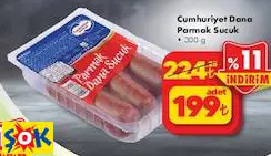 Cumhuriyet Dana Parmak Sucuk 300 g