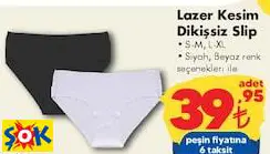 Lazer Kesim Dikişsiz Slip Külot