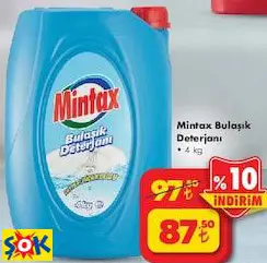 Mintax Bulaşık Deterjanı 4 Kg