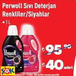 Perwoll Sıvı Deterjan Renkliler/Siyahlar 1 L