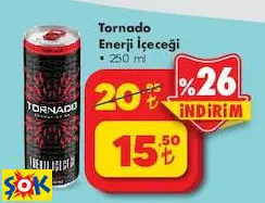 Tornado Enerji İçeceği 250 ml