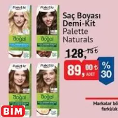 Palette Naturals Saç Boyası Demi-Kit