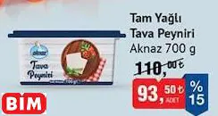 Aknaz Tam Yağlı Tava Peyniri 700 G