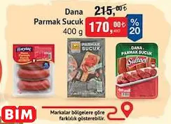 Dana Parmak Sucuk 400 G