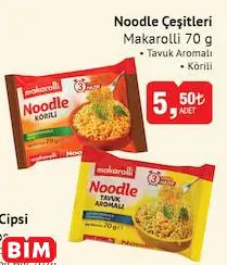 Makarolli Noodle Çeşitleri 70 G