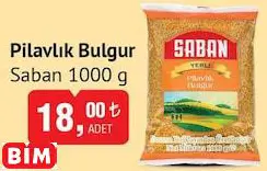 Saban Pilavlık Bulgur 1000 G