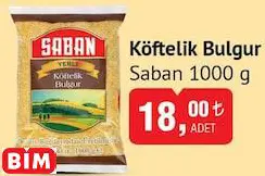 Saban Köftelik Bulgur 1000 G