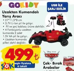 Gokidy Oyuncak Uzaktan Kumandalı Yarış Aracı