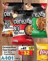 Çerezza Mısır Cipsi Çeşitleri 150/180 g