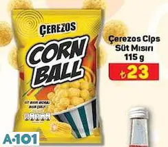 Çerezos Cips Süt Mısırı 115 G