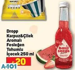 Dropp Karpuz&Çilek Aromalı Fesleğen Tohumlu İçecek 250 Ml