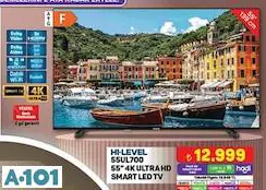 Hi Level 55UL700 55 İnç 4K Ultra HD Smart Led Tv Akıllı Televizyon