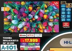 Toshiba 58UL4C63DT/2 58 İnç 4K UHD Smart Tv Akıllı Televizyon