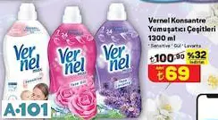 Vernel Konsantre Yumuşatıcı Çeşitleri 1300 Ml