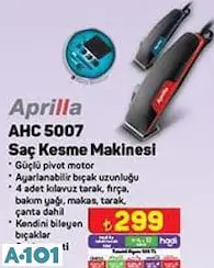 Aprilla AHC 5007 Saç Kesme Makinesi