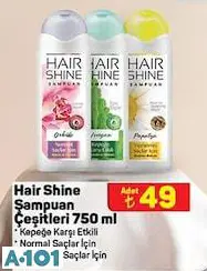 Hair Shine Şampuan Çeşitleri 750 Ml