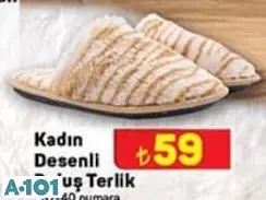 Juno Kadın Desenli Peluş Terlik