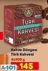 Kahve Dünyası Türk Kahvesi 4X100 G