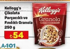 Kellogg's Çikolata Parçacıklı Ve Fındıklı Granola 250 G