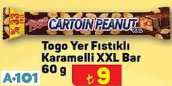 Togo Yer Fıstıklı Karamelli XXL Bar 60 G