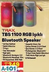 Trax TBS 1100 RGB Işıklı Bluetooth Speaker