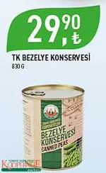 Tarım Kredi Birlik Bezelye Konservesi 830 G