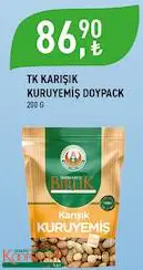 Tarım Kredi Birlik Karışık Kuruyemiş Doypack 200 G