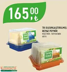 Tarım Kredi Birlik Olgunlaştırılmış Beyaz Peynir 600 G Çeşitleri