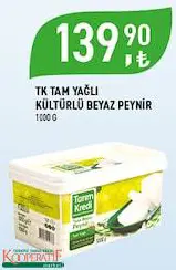 Tarım Kredi Birlik Tam Yağlı Kültürlü Beyaz Peynir 1000 G