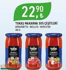 Tukaş Makarna Sos Çeşitleri 360 G