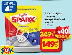 Asperox Diamond Bulaşık Makinesi Kapsülü 30'Lu