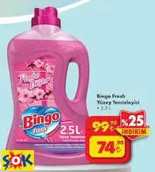 Bingo Fresh Yüzey Temizleyici 2.5 L