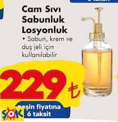 Cam Sıvı Sabunluk Losyonluk