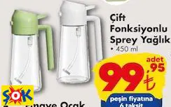 Çift Fonksiyonlu Sprey Yağlık 450 Ml