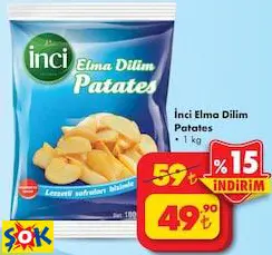 İnci Elma Dilim Patates 1 Kg