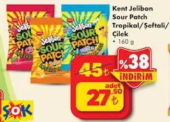 Kent Jelibon Sour Patch Çeşitleri 160 G