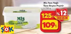 Mis Tam Yağlı Taze Beyaz Peynir 750 G