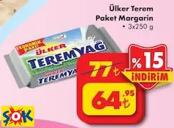 Ülker Terem Paket Margarin 3X250 G