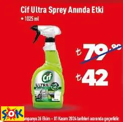 Cif Ultra Sprey Anında Etki 1025 Ml