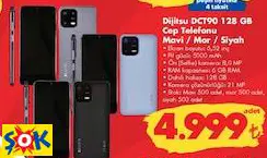 Dijitsu DCT90 128 GB Cep Telefonu Mavi/Mor/Siyah