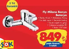 Fly Milano Banyo Batarya