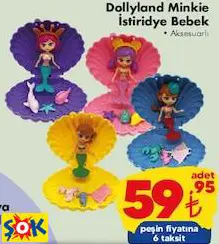 Gokidy Oyuncak Dollyland Minkie İstiridye Bebek