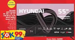 Hyundai 55HYN2205 4K Ultra HD 55 İnç 140 Ekran Uydu Alıcılı Webos Smart Led Tv Akıllı Televizyon