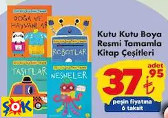 Kutu Kutu Boya Resmi Tamamla Kitap Çeşitleri