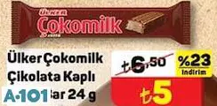 Ülker Çokomilk Çikolata Kaplı Nuga Bar 24 G