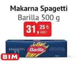 Barilla Makarna Spagetti 500 G