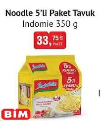 Indomie Noodle 5'Li Paket Tavuk 350 G