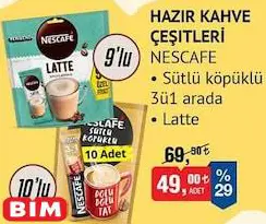 Nescafe Hazır Kahve Çeşitleri 9'Lu/10'Lu