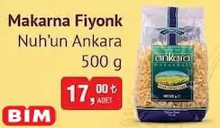 Nuh'un Ankara Makarna Fiyonk 500 G